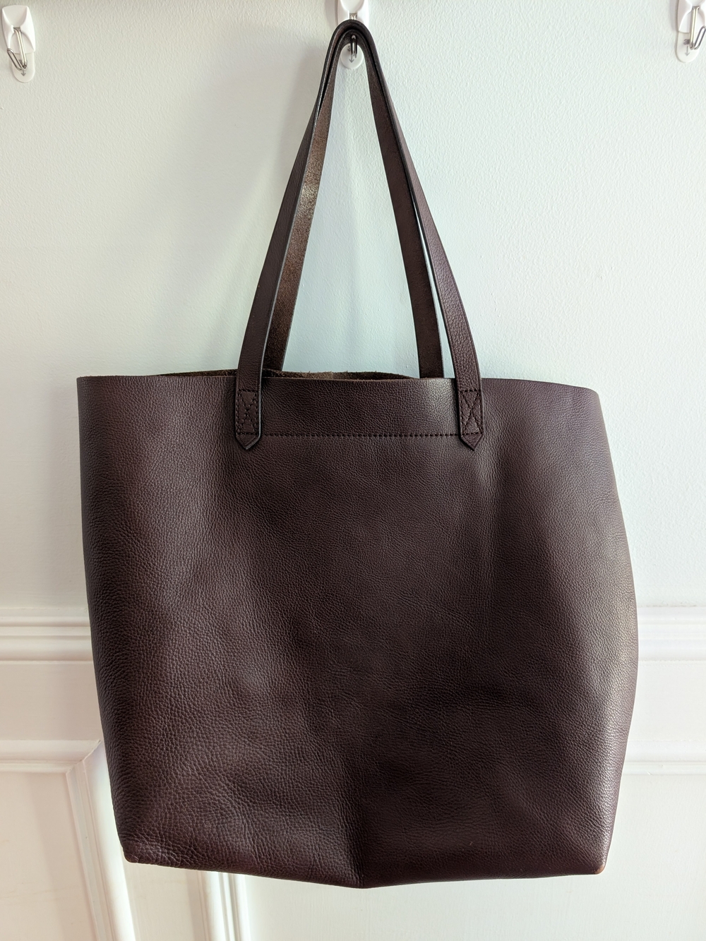 Madewell Dark Brown Leather Tote - Picture 5 of 10